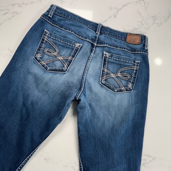 BKE Denim - VTG BKE Drew Bootcut Jeans Women Y2K Blue Wash Stretch Western Denim 33x31